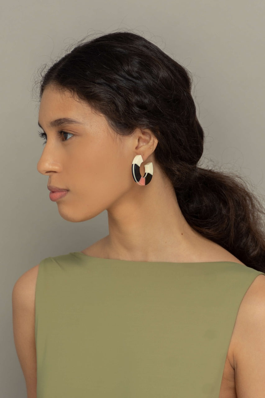 Brinco Argola Acrílico