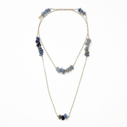 Colar Corrente Pedras