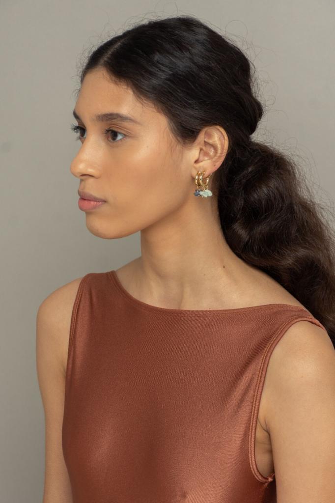 Brinco Argola Cascalho